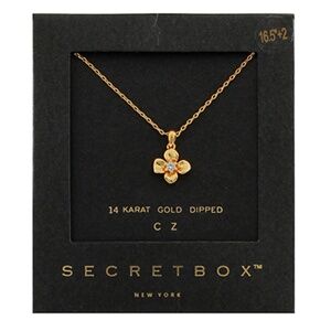 CZ Mini Flower Pendant Necklace
